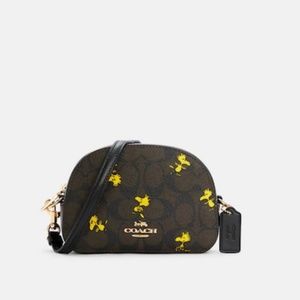 Coach X Peanuts Mini Serena Crossbody - Woodstock Print